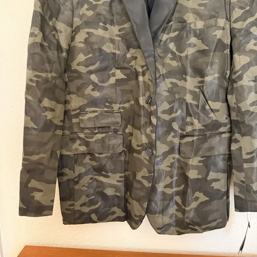I.N.C. International Concepts Men's Slim-Fit Camouflage Blazer Size XXL
